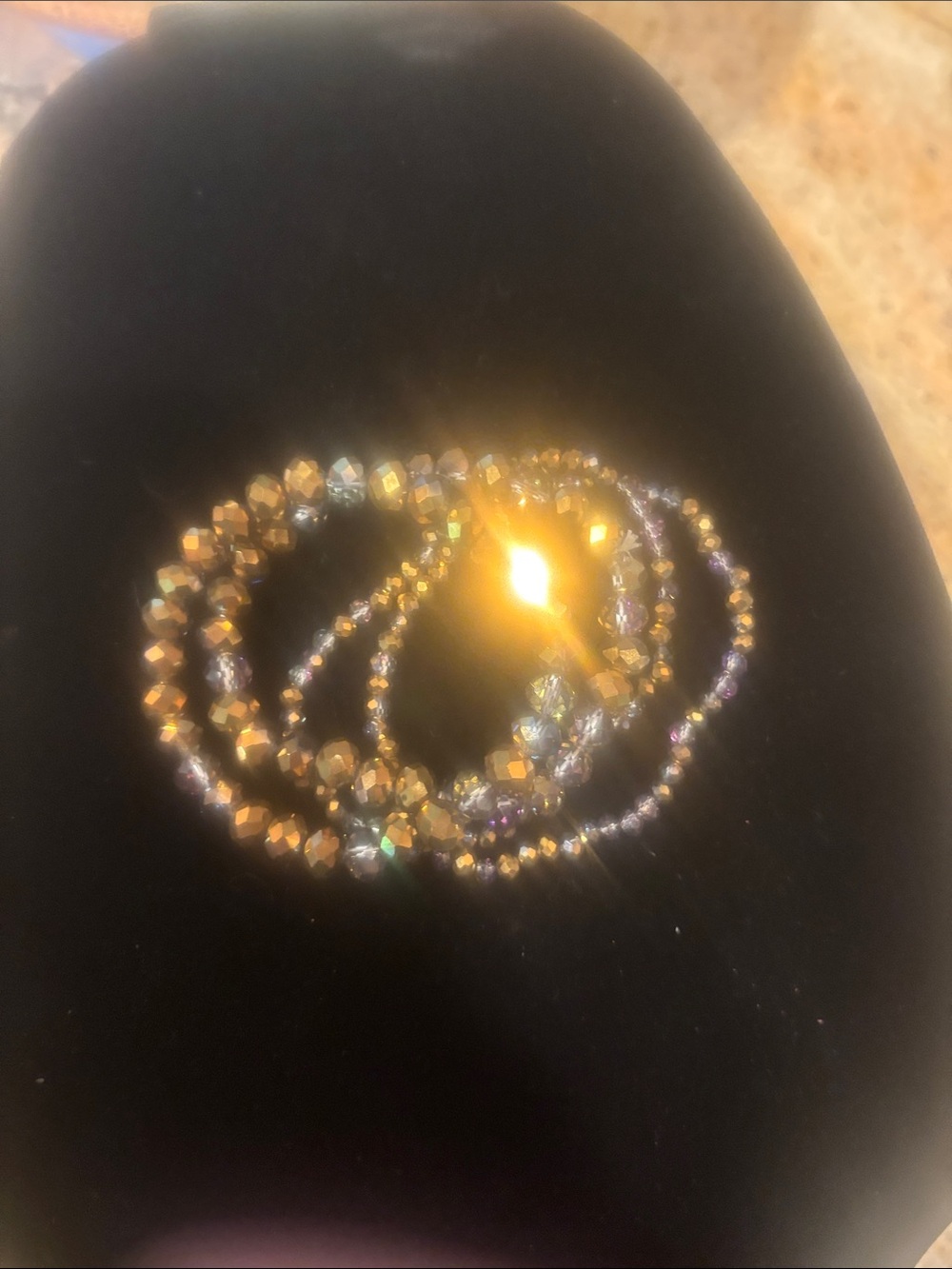 Gold-Tone Faceted Crystal Stretch Bracelet Set - Women Jewelry